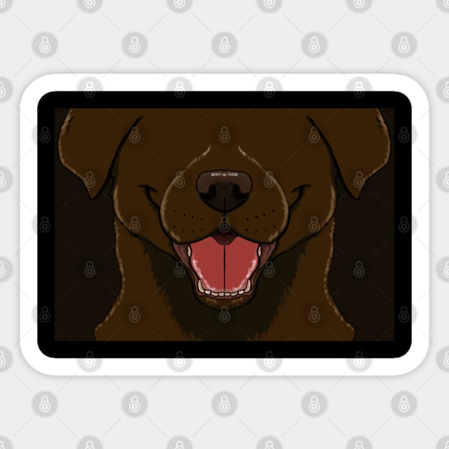 Labrador retriever ( Cocoa ) Sticker by danigrillo